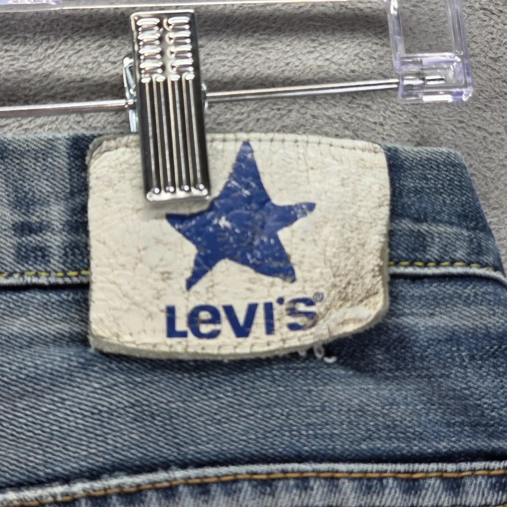 Vintage Levis Engineered Jeans Mens 33x34 Blue Star Honeycomb Zip Fly